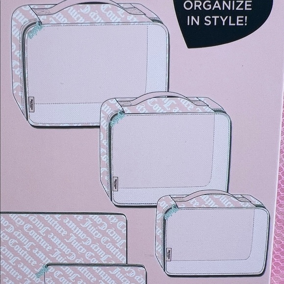 Juicy Couture | Pink Packing Cubes & Packing Bag Set (6 piece) - Picture 6 of 11